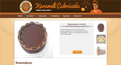 Desktop Screenshot of karamellcukraszda.hu