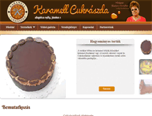 Tablet Screenshot of karamellcukraszda.hu